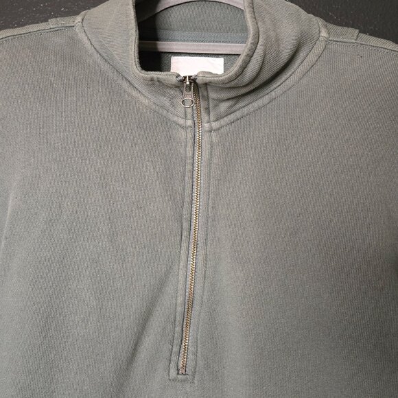 Aerie Women's M Grey Half-Zip Pullover Sweatshirt - Picture 3 of 10